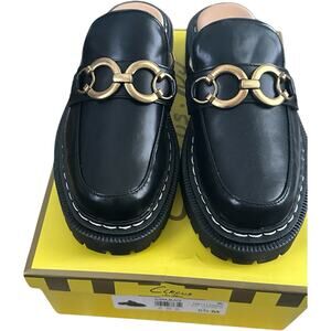 Circus by Sam Edelman Black Mules with Gold Accent